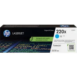 HP Toner 220X, 5500, Deckung 5%, cyan