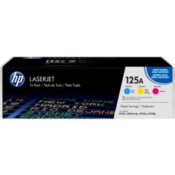 HP Toner 125A, cyan, magenta, gelb