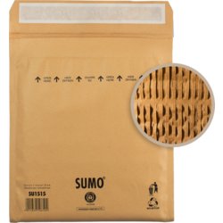 Papierpolstertasche SUMO®, 50.1g, Fenster nein, HK, natron braun