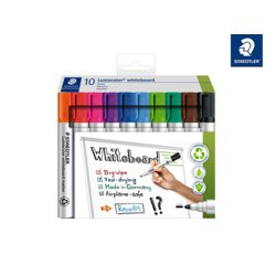 Lumocolor® Whiteboard-Marker 351, Rundspitze, Strichstärke 2mm, Schaft weiß