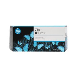 HP Inkjetpatrone 738, Inhalt 300ml, schwarz