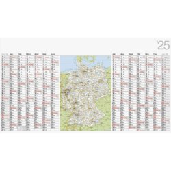 Plakatkalender - 14 Monate, Kalendarium 14 Monate/1 Seite, Wochenzählung ja