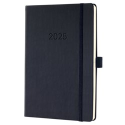 Wochenkalender Conceptum A5 2025, Hardcover, Wochenzählung ja, schwarz