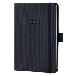 Wochenkalender Conceptum A6 2025, Hardcover, Wochenzählung ja, schwarz