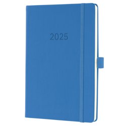 Wochenkalender Conceptum 2025, Hardcover, Kalendarium 1 Woche/2 Seiten, hellblau