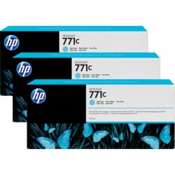 Inkjetpatrone HP 771, Inhalt 775ml, für Designjet Z6200, cyan hell