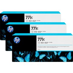 Inkjetpatrone HP 771, Inhalt 775ml, für Designjet Z6200, grau hell