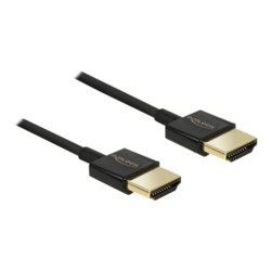 Slim Premium - HDMI-Kabel mit Ethernet, Monitorkabel, 5m lang, schwarz