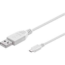 USB 2.0 Hi-Speed Kabel, 1.8m lang, weiß