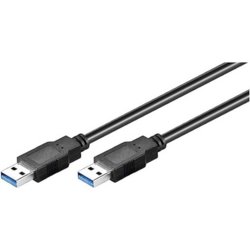 USB 3.0 SuperSpeed Kabel, 5m lang, schwarz