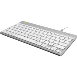 Ergonomische Tastatur R-Go Compact Break, kabelgebunden, 285mm breit, weiß