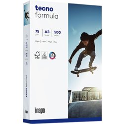 Kopierpapier tecno® formula, A3, 75g/m², Kopierer Ja, Papier ECF, weiß