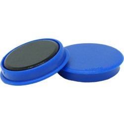 Kraft- und Haftmagnet, besondere Form rund, Tragkraft 100g, 13mm ø, blau