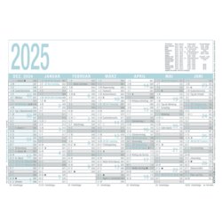 Tafelkalender 909 - 14 Monate, Kalendarium 7 Monate/1 Seite, A4, 297mm breit