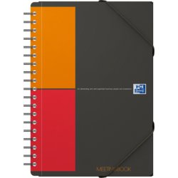 International Meetingbook, B5 (Tablet), kariert, Lochung ohne, grau/orange