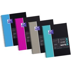 Studium Collegeblock "NOTEBOOK", A4+, kariert, 80 Blatt, 4 Farben sortiert