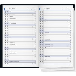 Taschenplaner Modell 748 A6, 2025, sortiert in schwarz, grün, blau, bordeaux