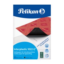 Kohlepapier interplastic® 1022 G, A4, Packung mit 10 Stück, schwarz