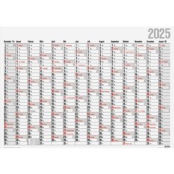 Jahreskalender Office I - 14 Monate, Kalendarium 14 Monate/1 Seite, 685mm hoch