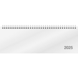 ac-Wochenquerterminbuch, Kalendarium 1 Woche/2 Seiten, Wire-O-Bindung, weiß