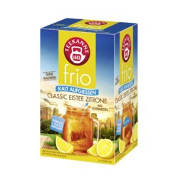 Teekanne frio, Inhalt 45g, Classic Eistee Zitrone, Packung mit 18 Stück