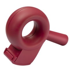 Klebebandabroller "the bagel", 65mm breit, Tiefe 227mm, 165mm hoch, rot