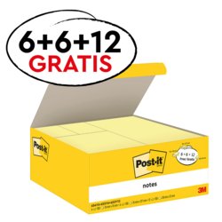 Notes Promotion 6+6+12, blanko, 24100 Blatt, Papier ECF, gelb