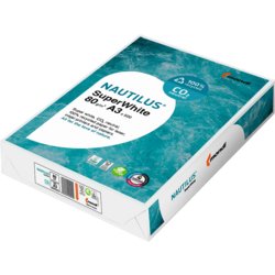 Recycling-Kopierpapier NAUTILUS® Super White, A3, 80g/m², weiß