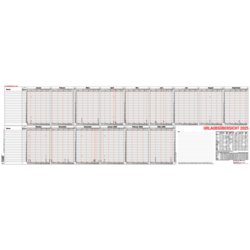 Urlaubsübersicht, personenbezogen, Kalendarium 15 Monate/1 Seite, 974mm breit