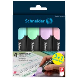 Textmarker Job Pastell, Schaft schwarz, Füllstandsanzeige Nein, mit Clip ja