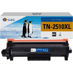 Toner kompatibel mit Brother TN-2510XL, 3000, schwarz