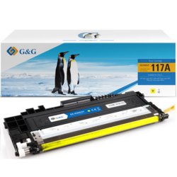 Toner kompatibel zu HP 117A, 700, Kompatibel mit Original W2072A, gelb