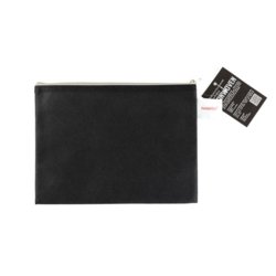 Reißverschluss-Beutel "Non-Woven-Bag", für Format A4, 350mm breit, schwarz