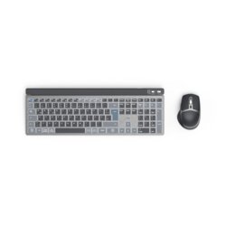 Multi-Device-Tastatur-Maus-Set "WKM-750", kabellos, anthrazit/blau/schwarz