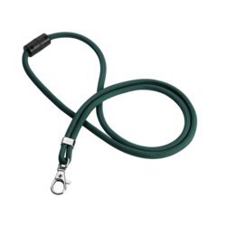 Textilband rPET mit Karabiner, 46cm lang, grün