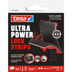 Ultra Power Lock strips, selbstklebend ja, 25mm breit, schwarz