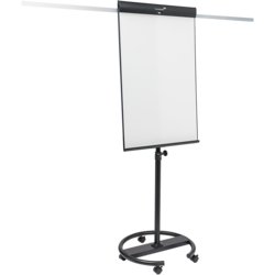 Flipchart SKETCH PRO Rundfuß, mobil, Tafelbreite 68cm, 2 Arme, schwarz