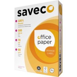 Multifunktionspapier SAVECO Orange Label, A4, 80g/m², Packung mit 500, weiß