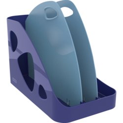 Stehsammler FLEX BOX, 225mm breit, Tiefe 315mm, marineblau/hellblau