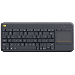 Tastatur Plus TV K400, kabellos, 354mm breit, Tiefe 140mm, schwarz