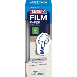 tesafilm® Paper, 19mm breit, 33m lang, beschriftbar ja, transparent